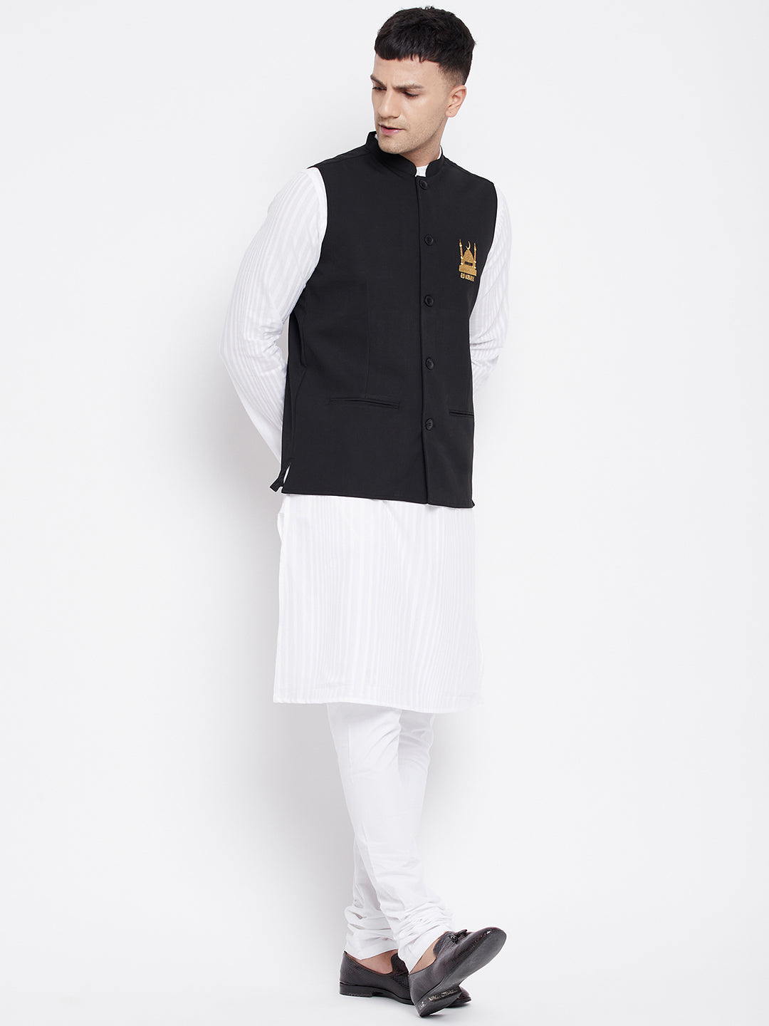 Men's Nehru Jacket With Eid Insignia