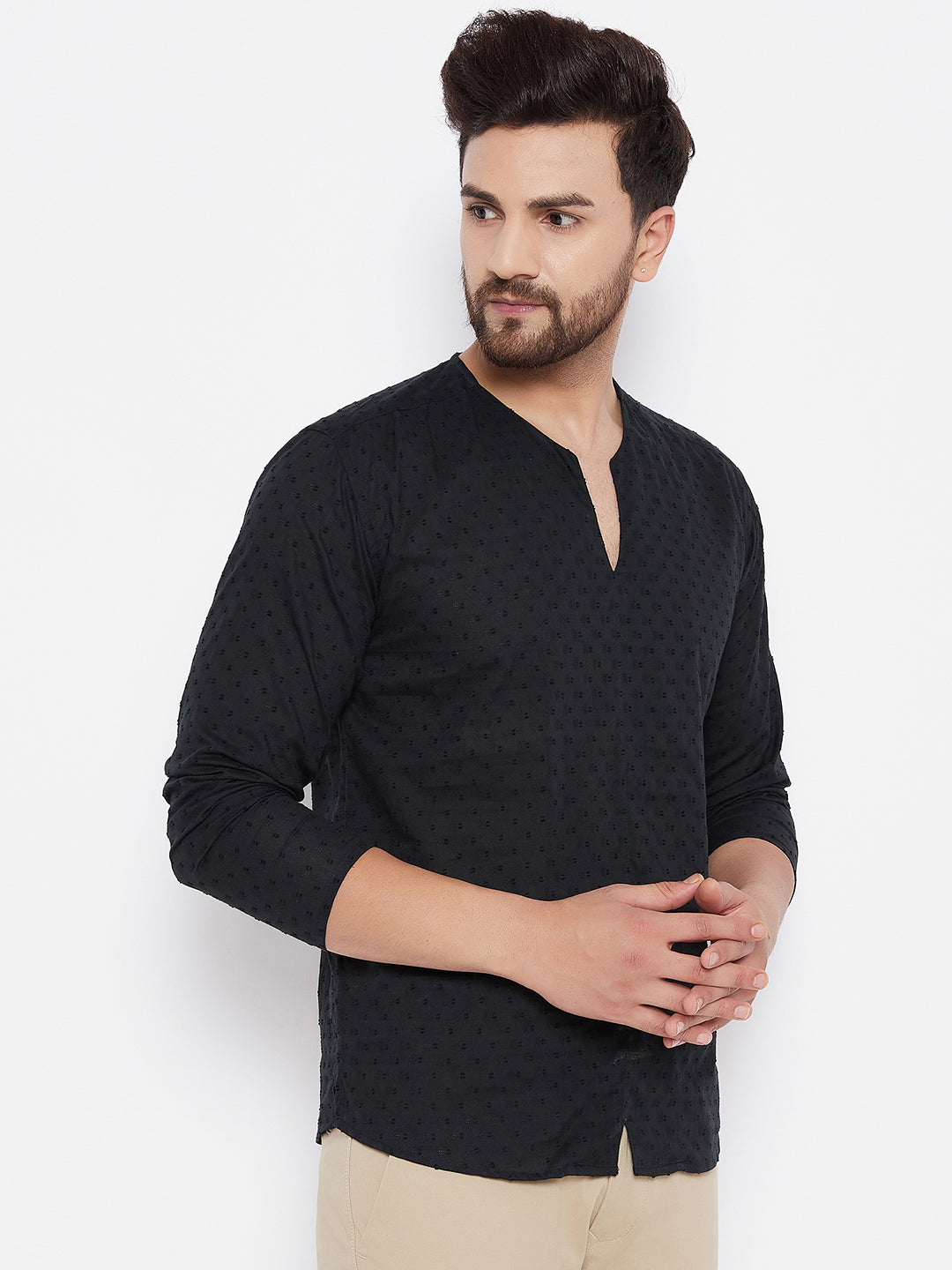 Men's Solid Pure Cotton Kurta