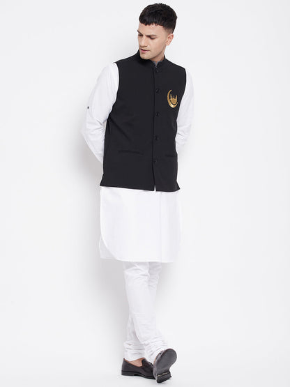 Men's Nehru Jacket With Eid Insignia