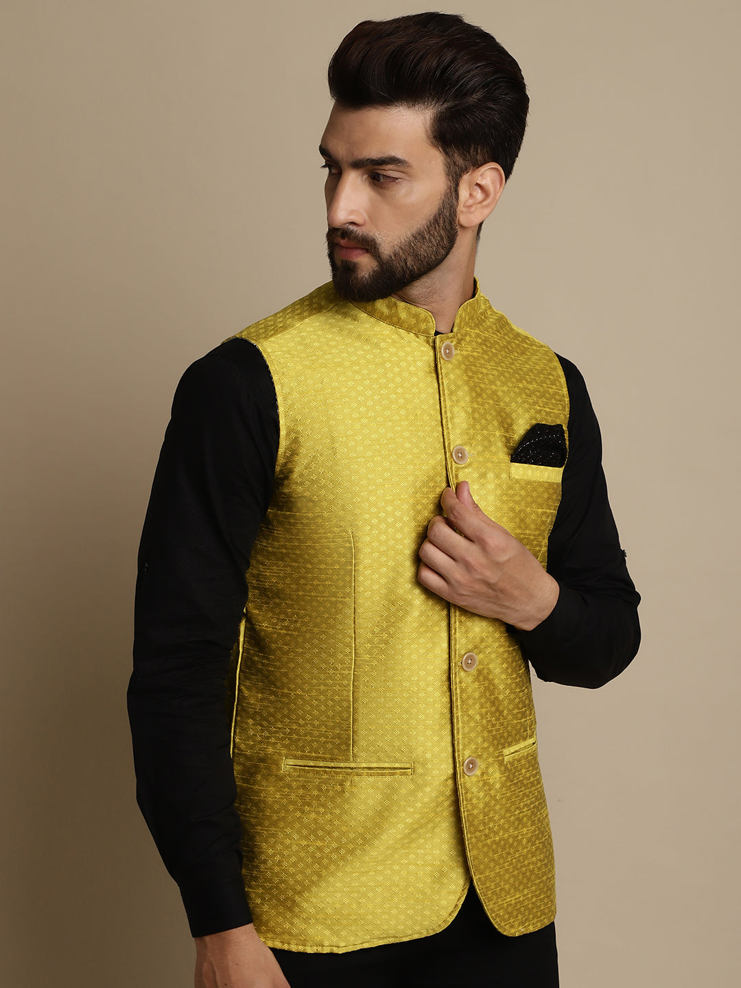 Men's Mandarin Collar Waistcoat