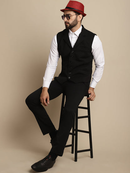 Men's Waistcoat With Notched Lapel