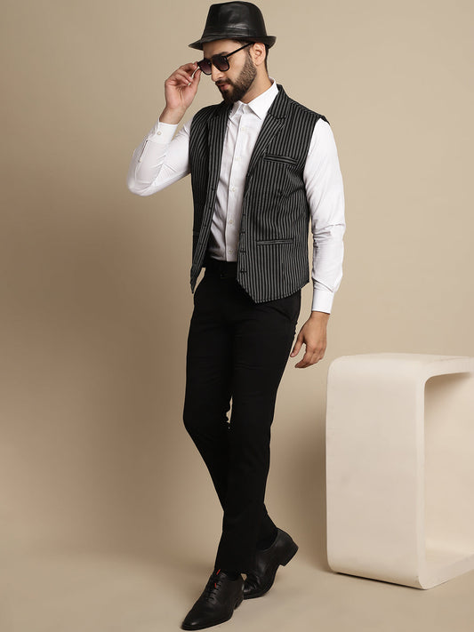 Men's Waistcoat With Notched Lapel