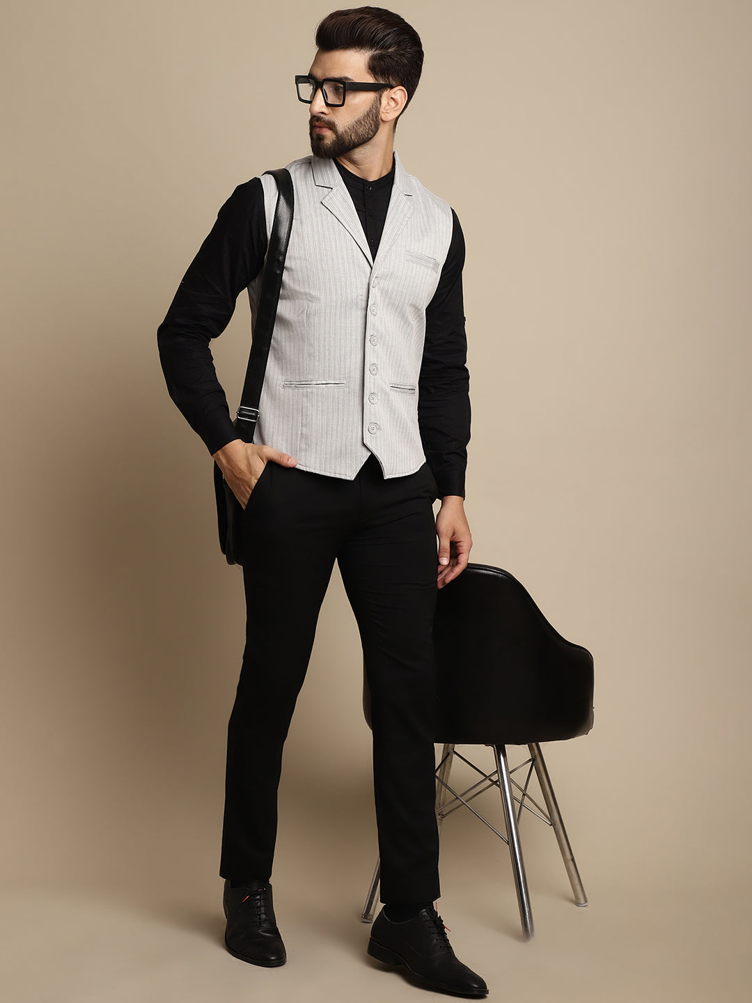 Men's Waistcoat With Notched Lapel