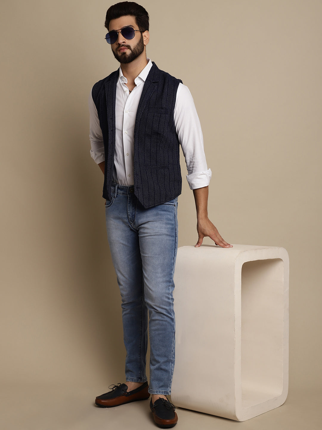 Men's Waistcoat With Notched Lapel