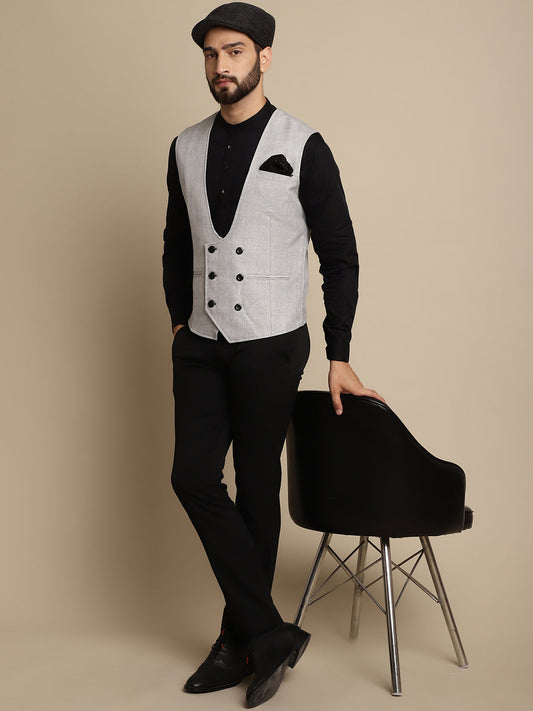 Men's Double Breast Waist Coat