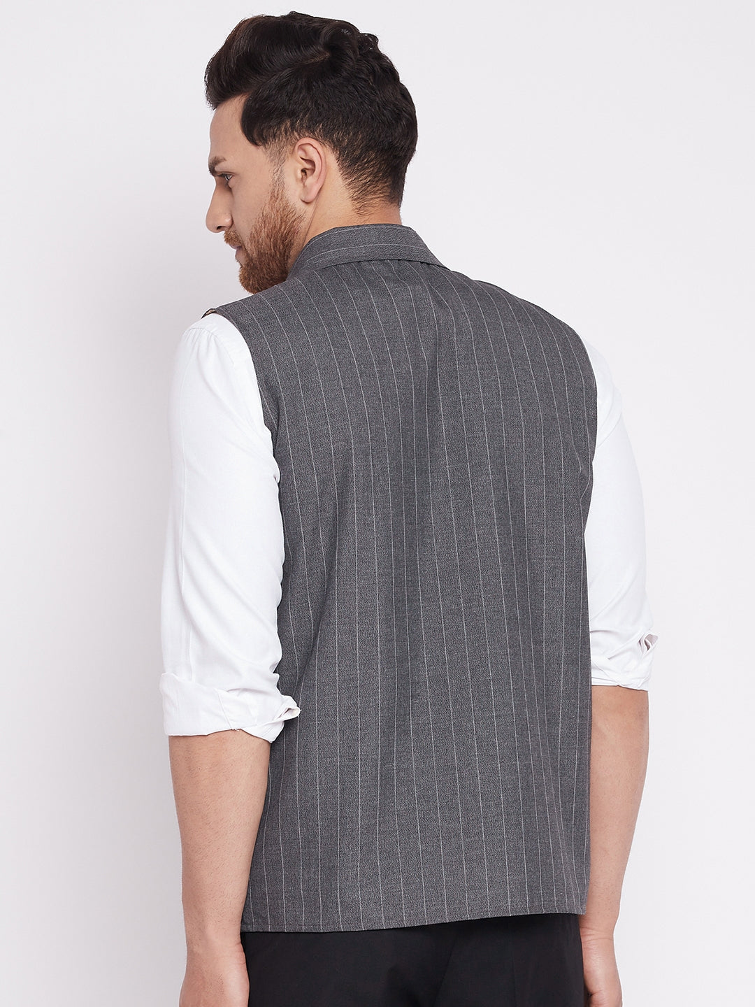 Men's Nehru Jacket With Welt Pockets -