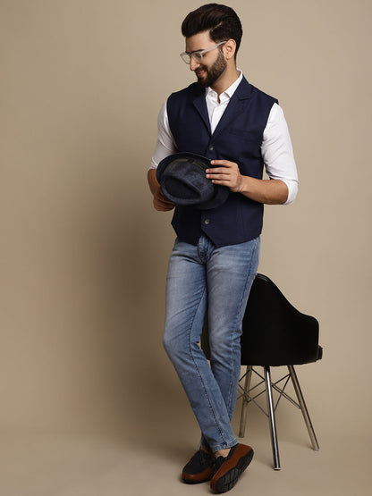 Men's Waistcoat With Notched Lapel