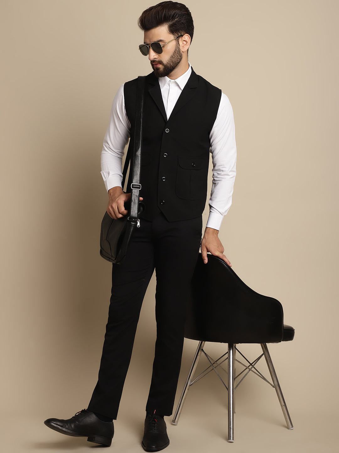 Men's Waistcoat With Notched Lapel