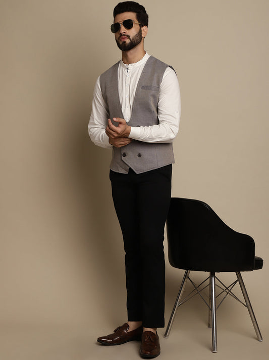 Men's Double Breast Waist Coat