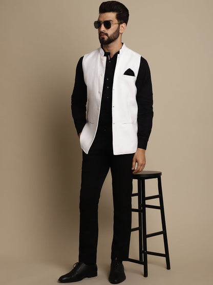 Men's Mandarin Collar Waistcoat