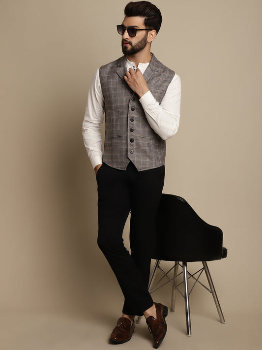 Men's Waistcoat With Notched Lapel