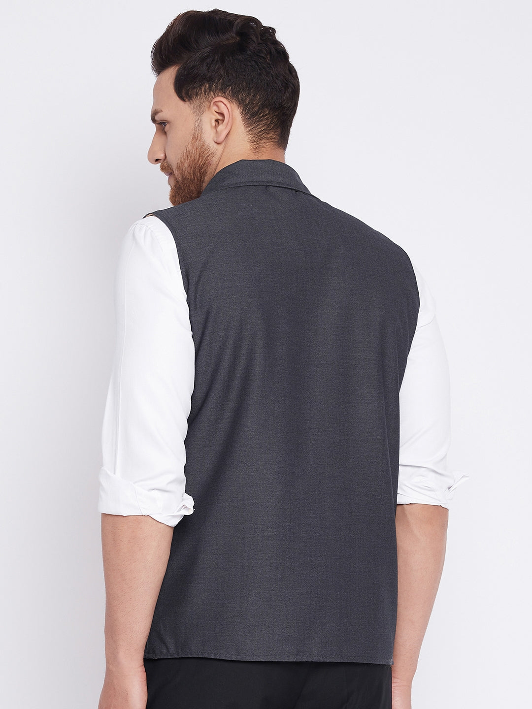 Men's Nehru Jacket With Welt Pockets -