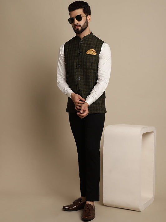 Men's Mandarin Collar Waistcoat