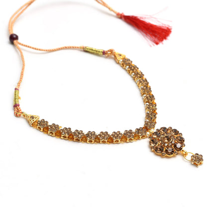 Latest Design Kundan Work Necklace Set Jkms_159