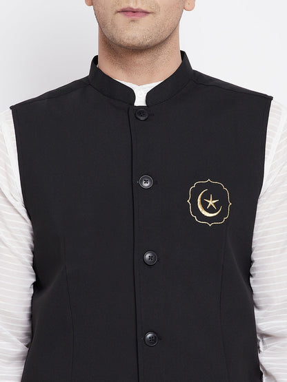 Men's Nehru Jacket With Eid Insignia