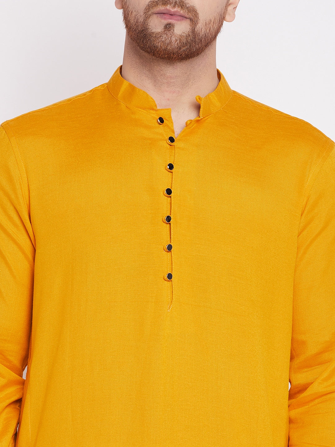 Men's Kurta with Slit Neckline -