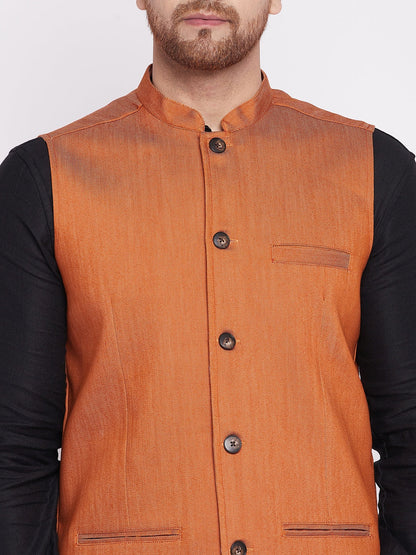 Men's Nehru Jacket with welt pockets -