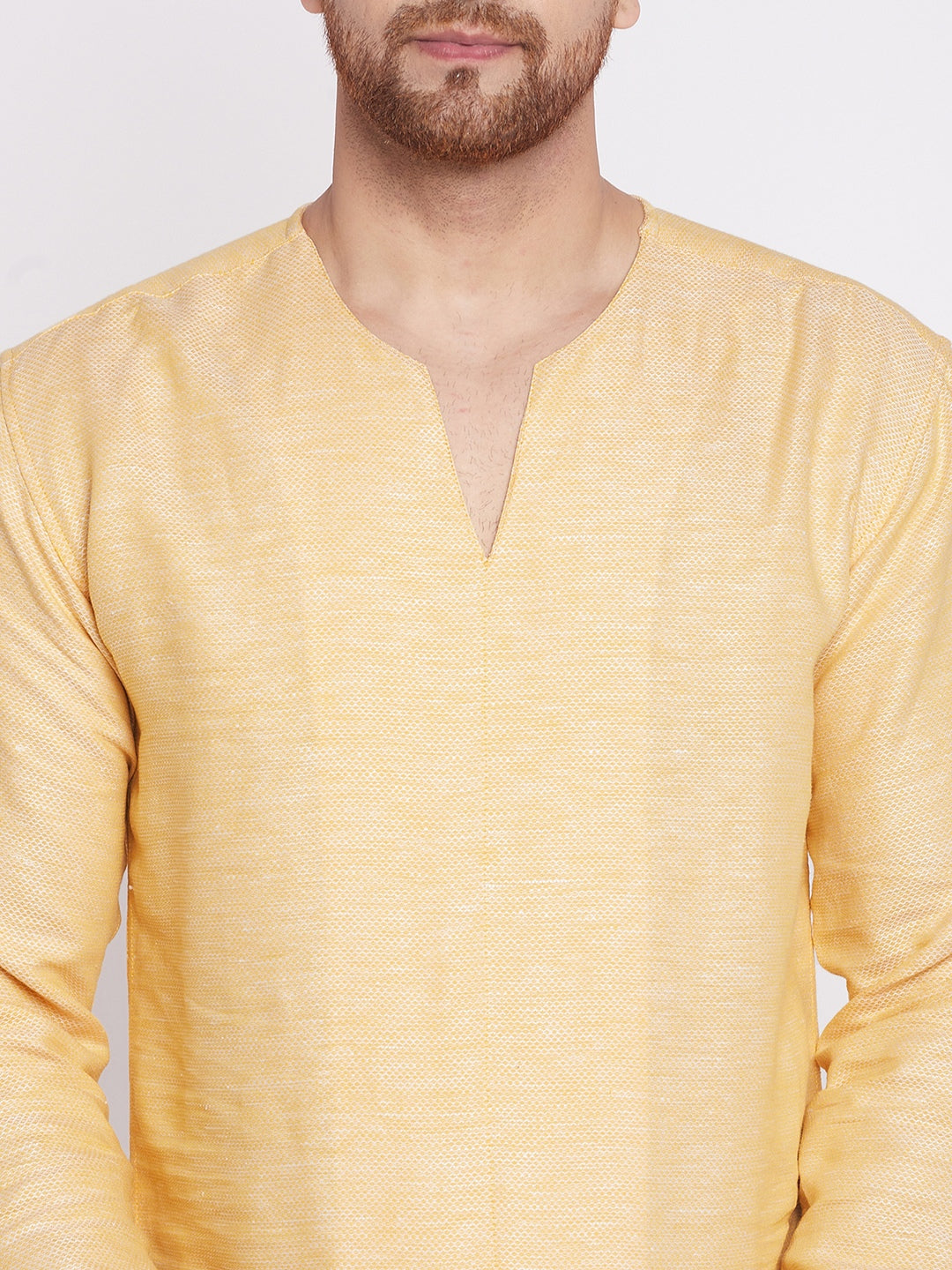 Men's Kurta with Slit Neckline -