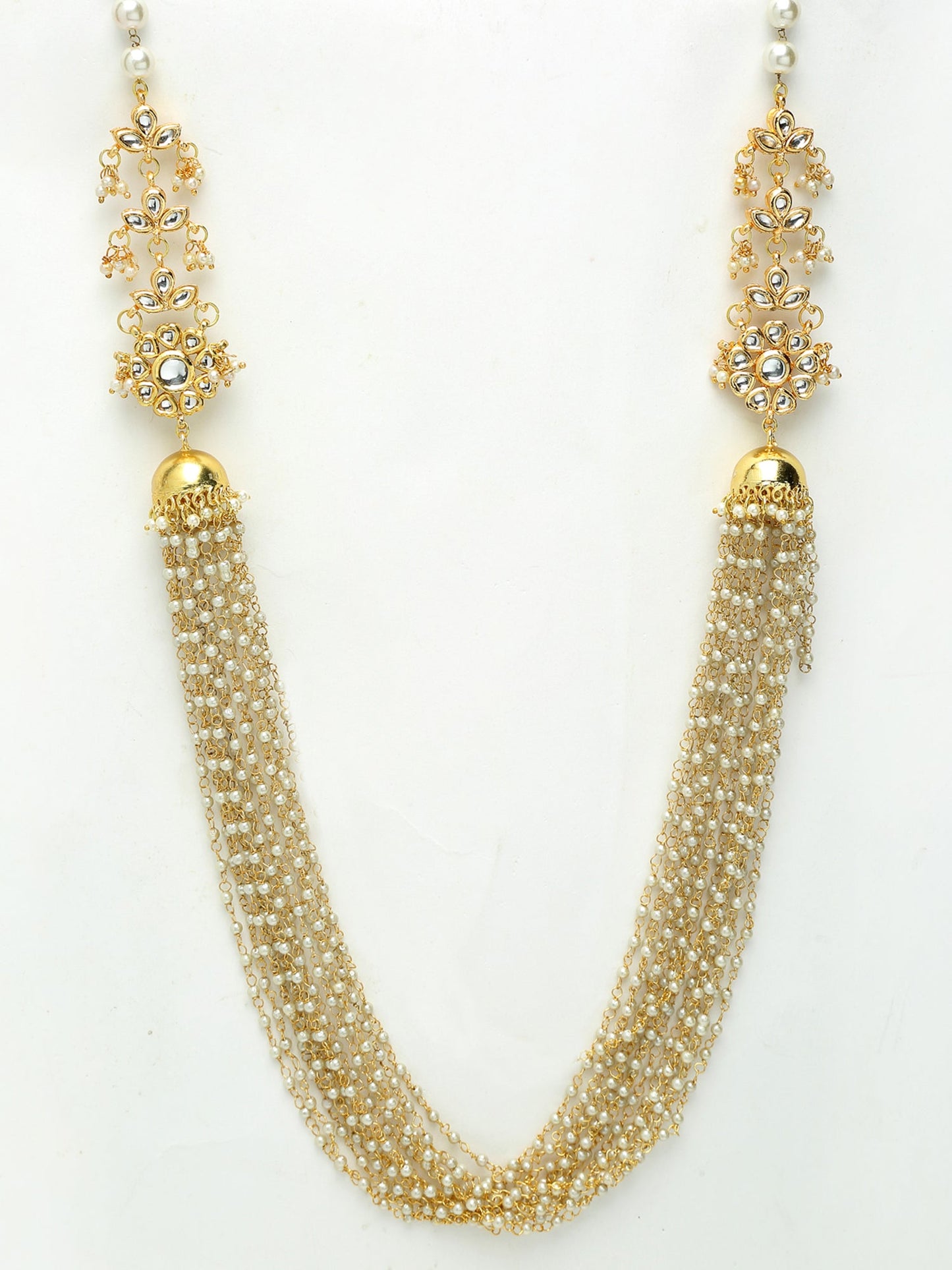 Women's Pearl Jhumki Necklace