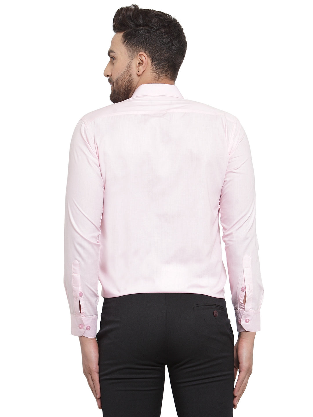 Men's Cotton Solid Light Pink Formal Shirt's ( SF 361Light-Pink )