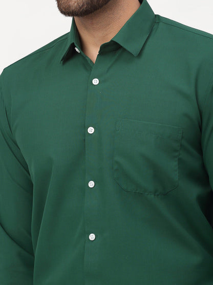 Men's Olive Solid Formal Shirts ( SF 777Olive )