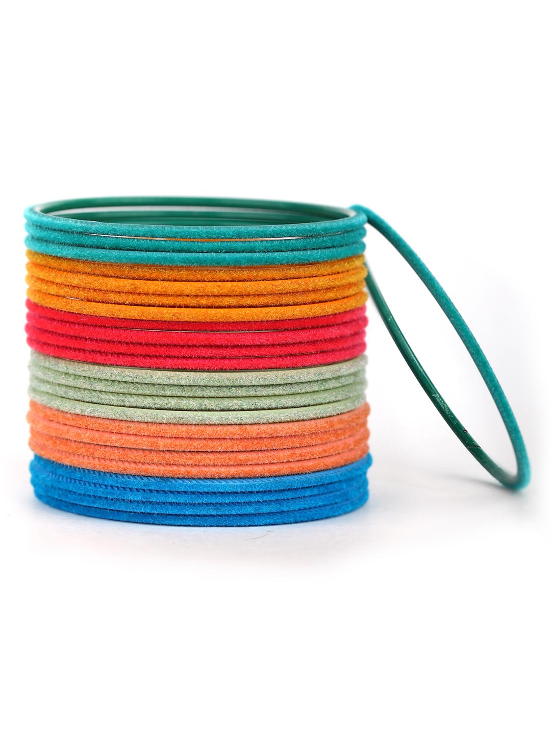 Women's  Set of 24 Multi-Color Bangles