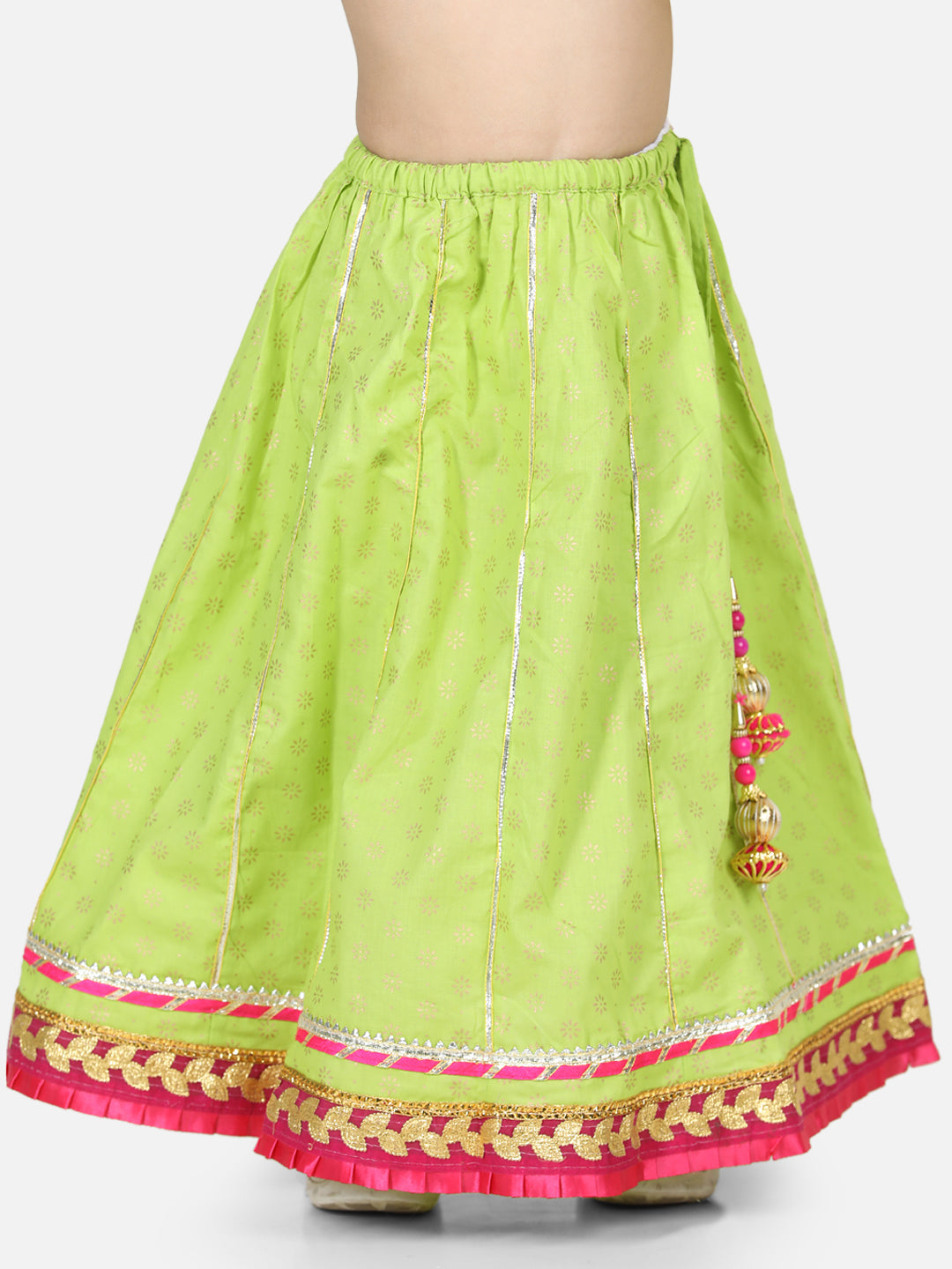 Girl's Cotton Pink Lehenga Sets