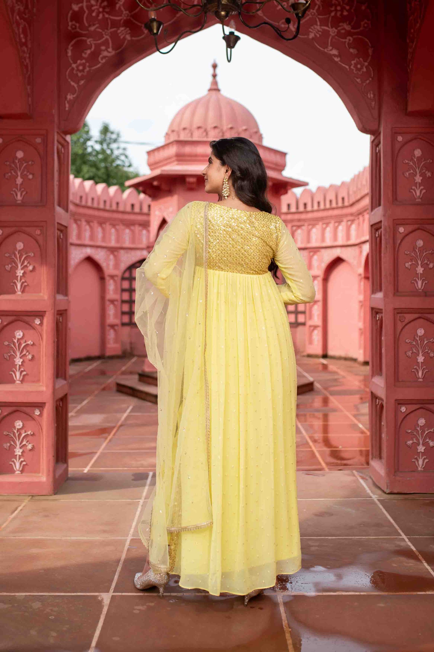 Women's Light Yellow Nayra Kurta Set - Label Shaurya Sanadhya