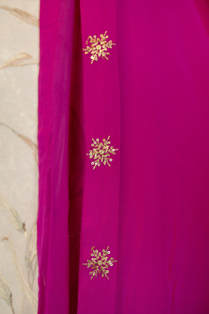 Women's Rani Pink Sharara Set - Label Shaurya Sanadhya