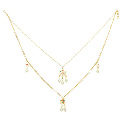 Women's Multilayered Kundan embellished necklace