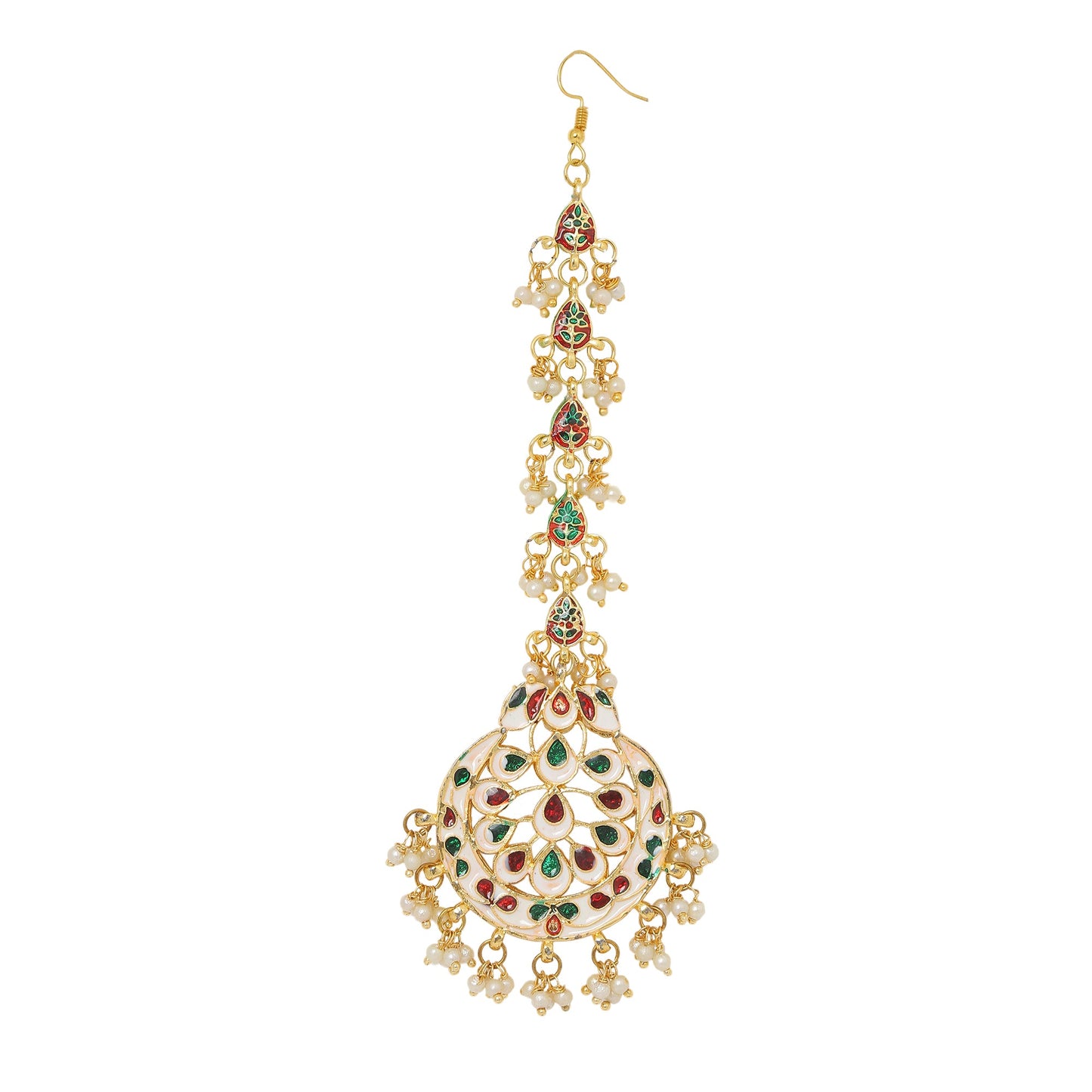 Women's Kundan Embellished Maang Tikka