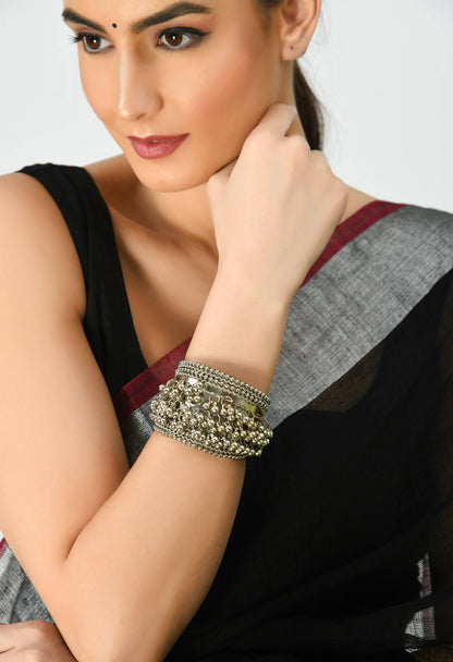 Trendy Oxidized Ghungru design Bracelet Jkbracelet_007