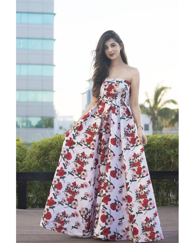 Women's Floral Affair Long Tube (1pc) - Dresses Label Shaurya Sanadhya