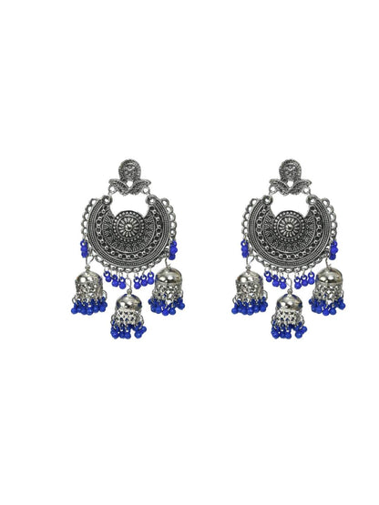 Treditional Jhumkas with Maang Tikka Earrings Jker_073