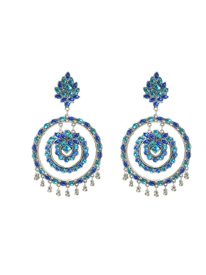 Women's  Trendia Multi color circles Earrings with Kundan Jker_135