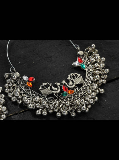 Trendia Peacock design Chandbali Earrings Jker_139