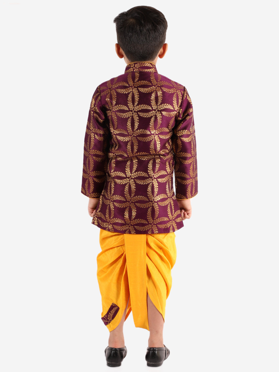 Dupioni Silk Dhoti Kurta Set for Boys