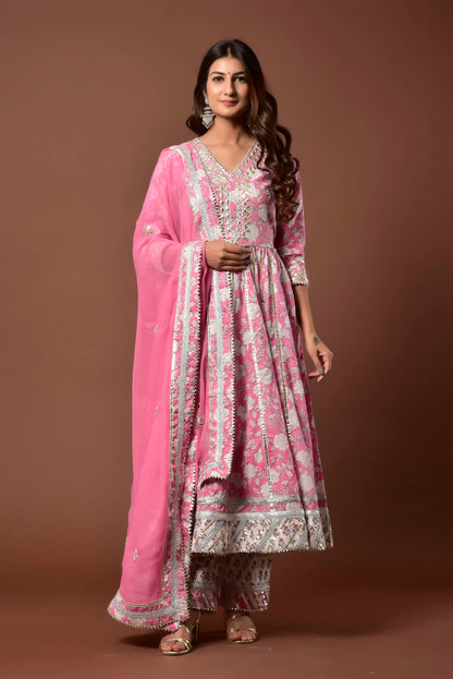 Women's Ambar Gulabi Kalidar Suit Set