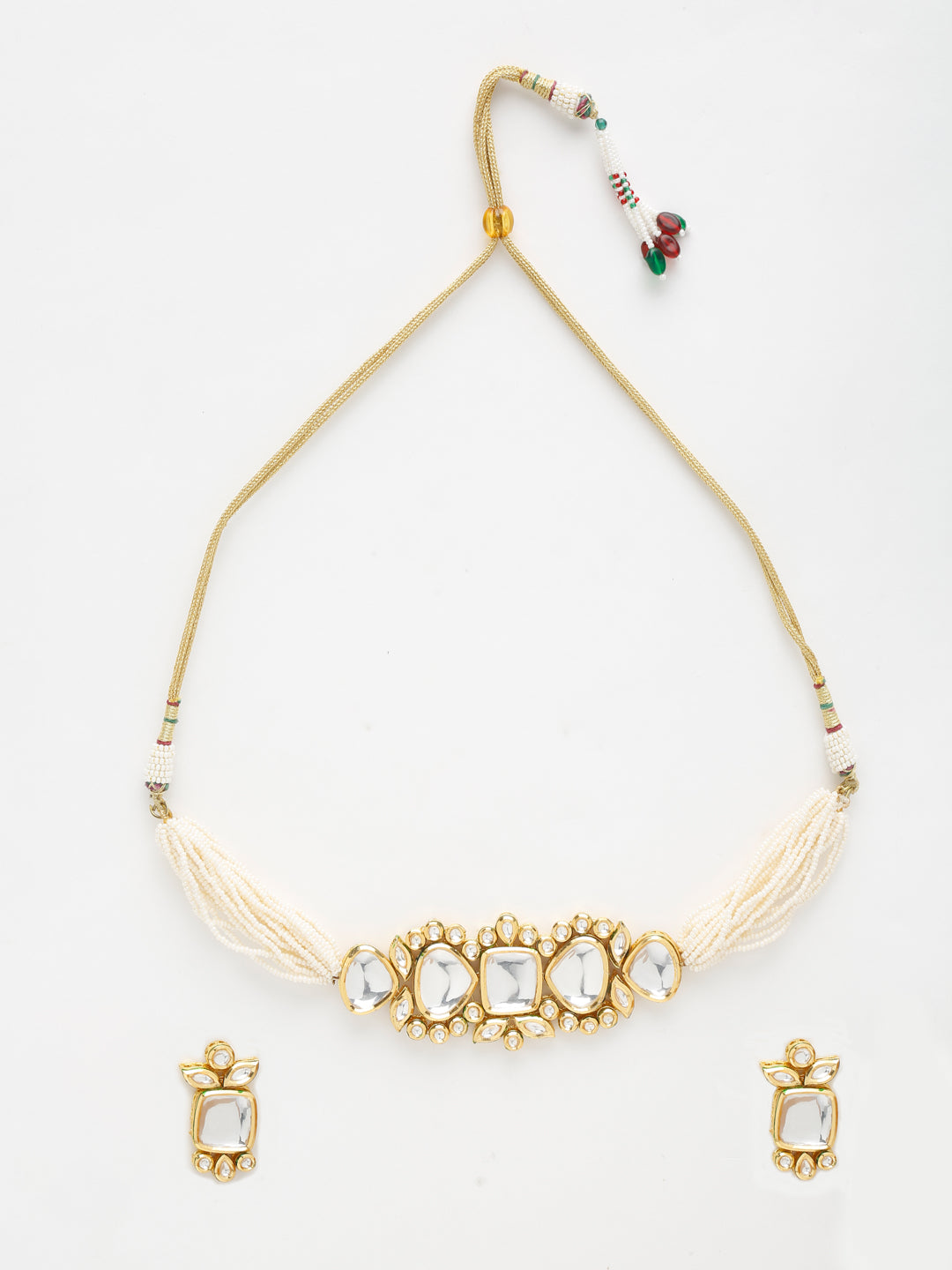 Women's Kundan Choker with Earrings