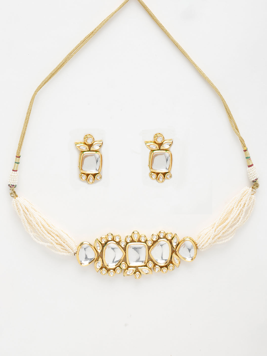 Women's Kundan Choker with Earrings