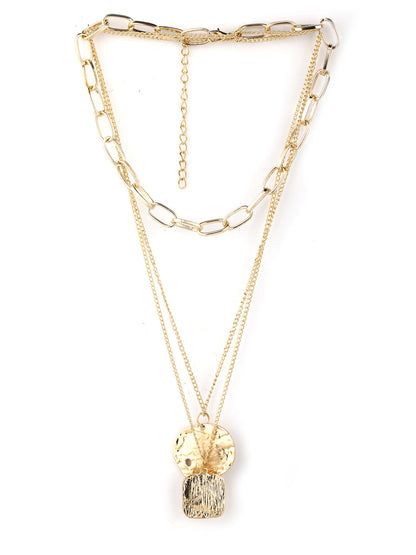 Women's  Gold Plated Layered Necklace