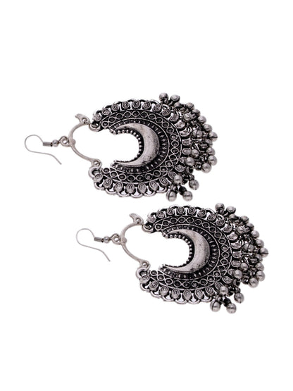 Women's Silver-Plated Contemporary Chandbalis Earrings