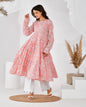 Women's pink anarkali kurta set