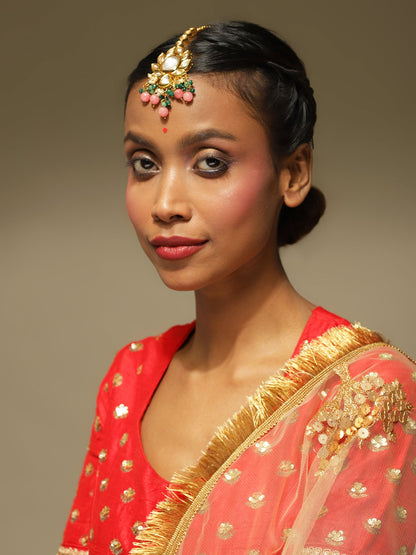 Women's Kundan Maang Tikka