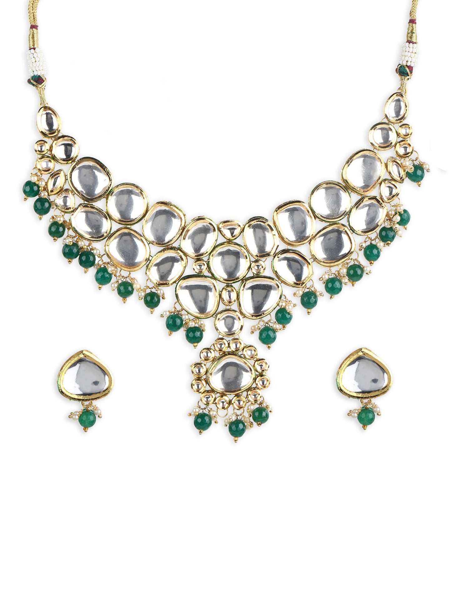 Women's Kundan Choker With Earrings