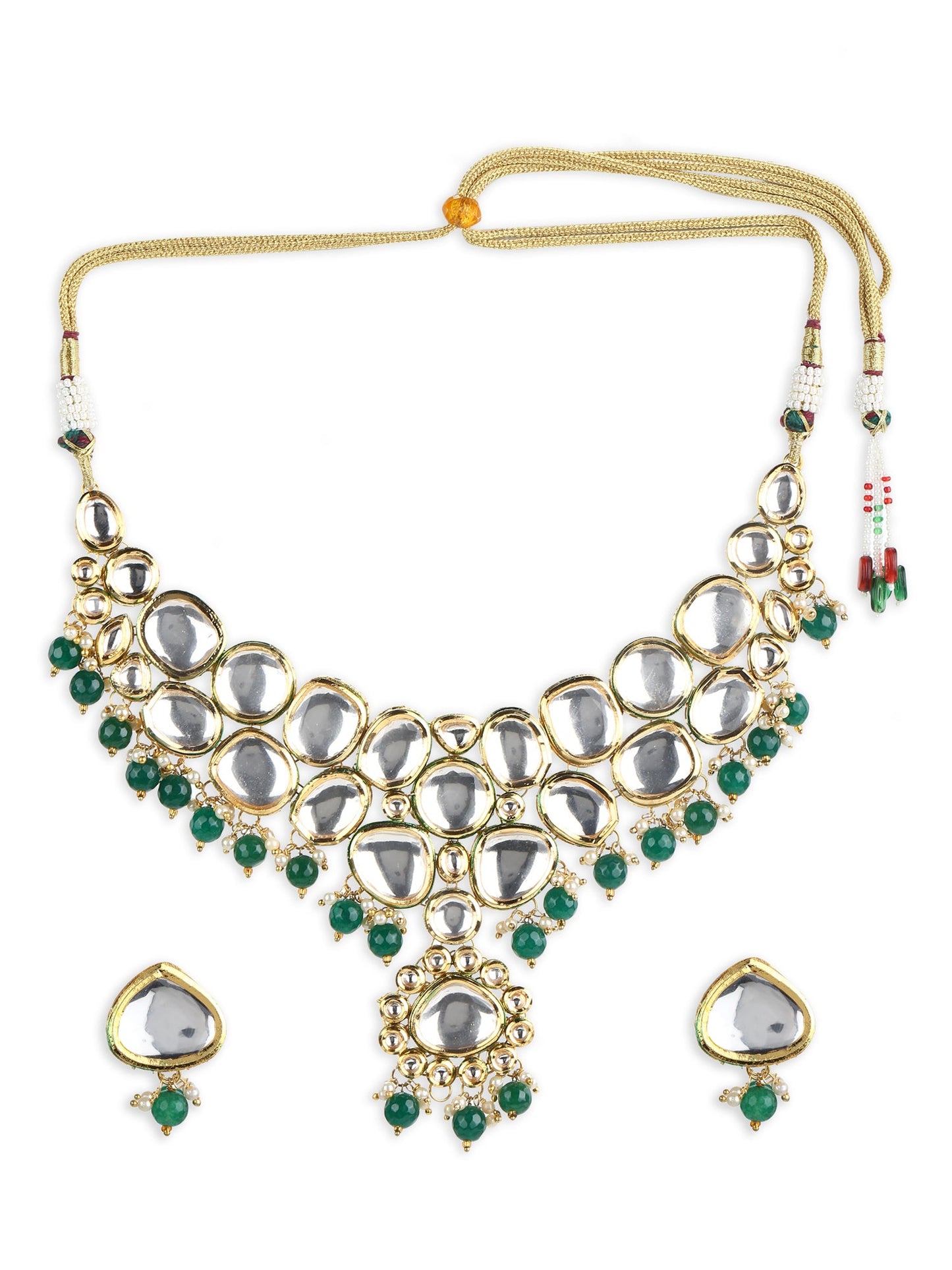 Women's Kundan Choker With Earrings