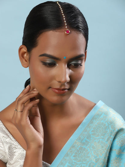 Women's Kundan Maang Tikka