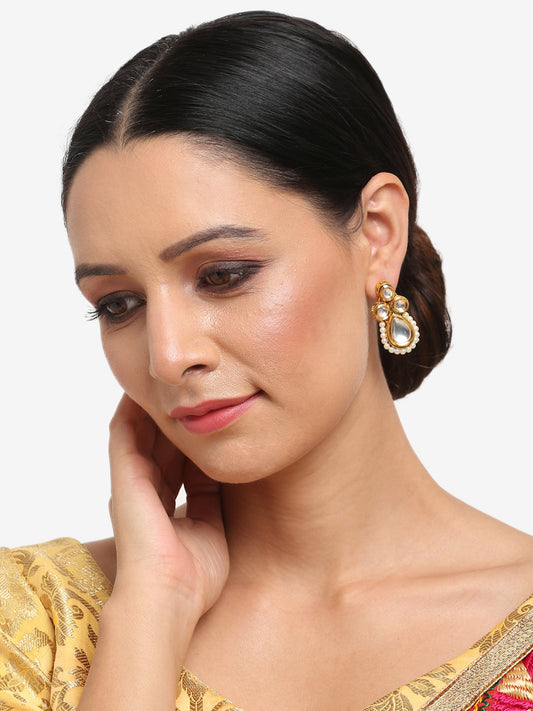 Women's Kundan Drop Studs