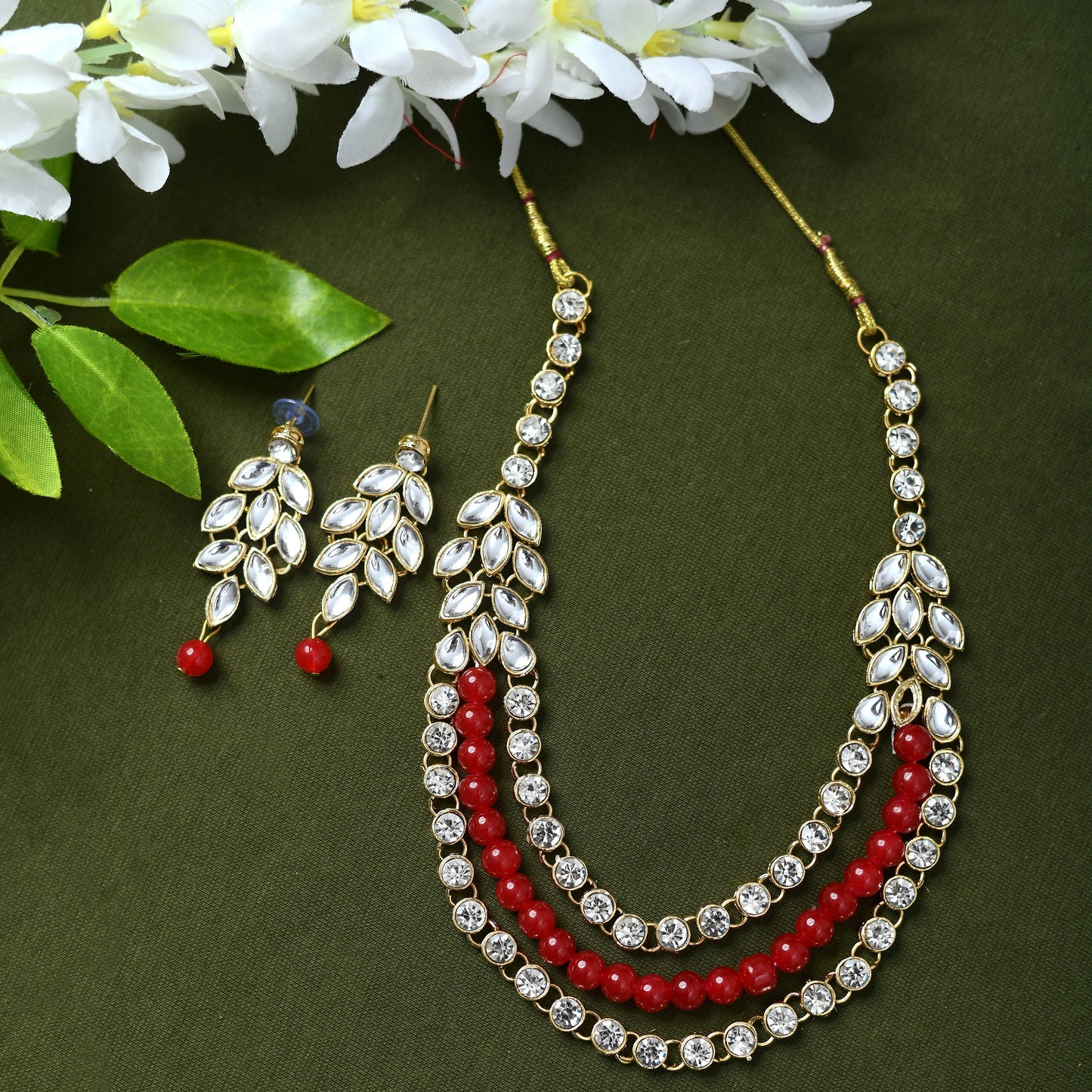 Latest Design Pearls & Stone work Mangalsutra Necklace Jkms_046