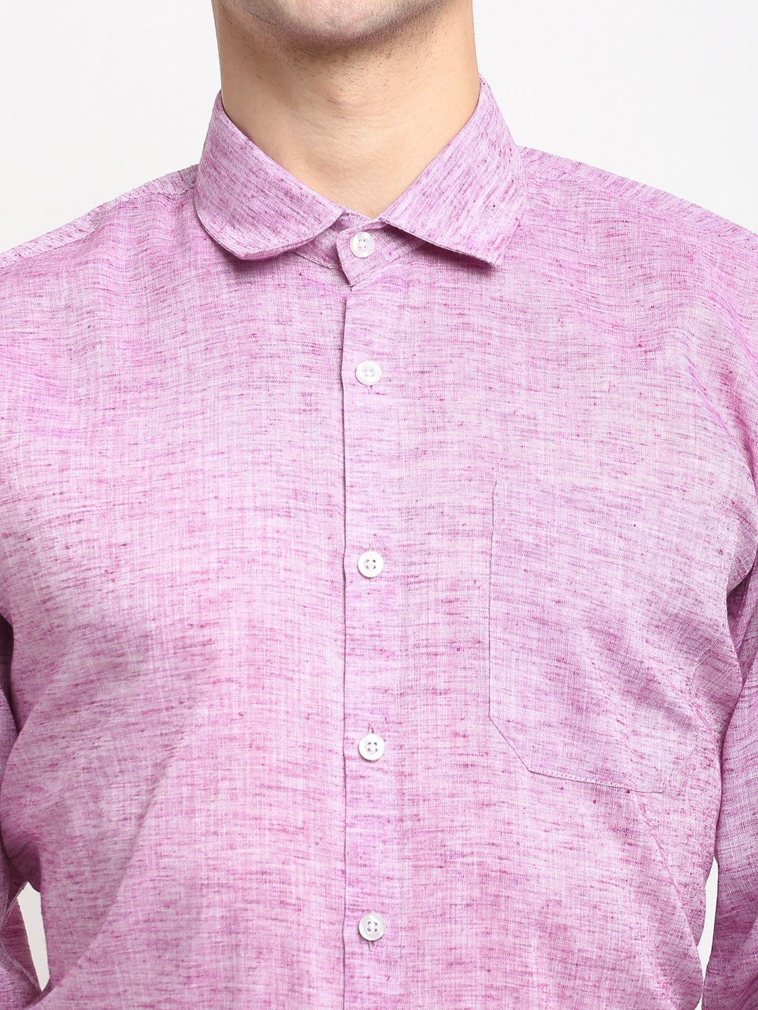 Men's Purple Solid Cotton Formal Shirt ( SF 782Purple )